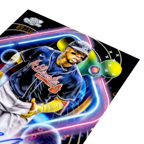 2023 Chrome Cosmic RONALD ACUNA JR Black Eclipse Refractor SSP On Card Auto /10