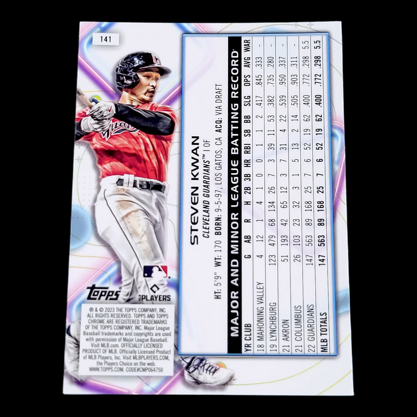2023 Topps Chrome Cosmic - CLEVELAND GUARDIANS - Pick a Player Card - FREE SHIP