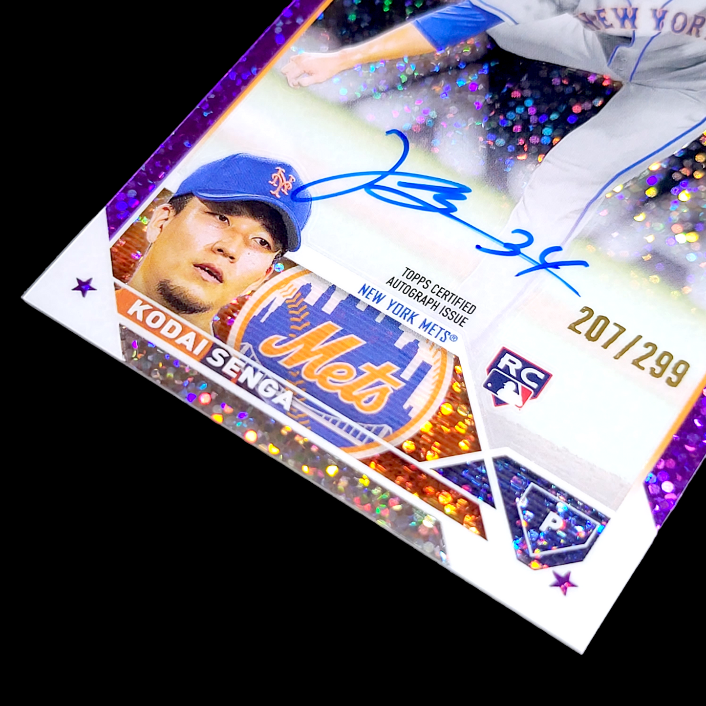 2023 Topps Chrome KODAI SENGA Purple Speckle Refractor On Card Rookie Auto /299