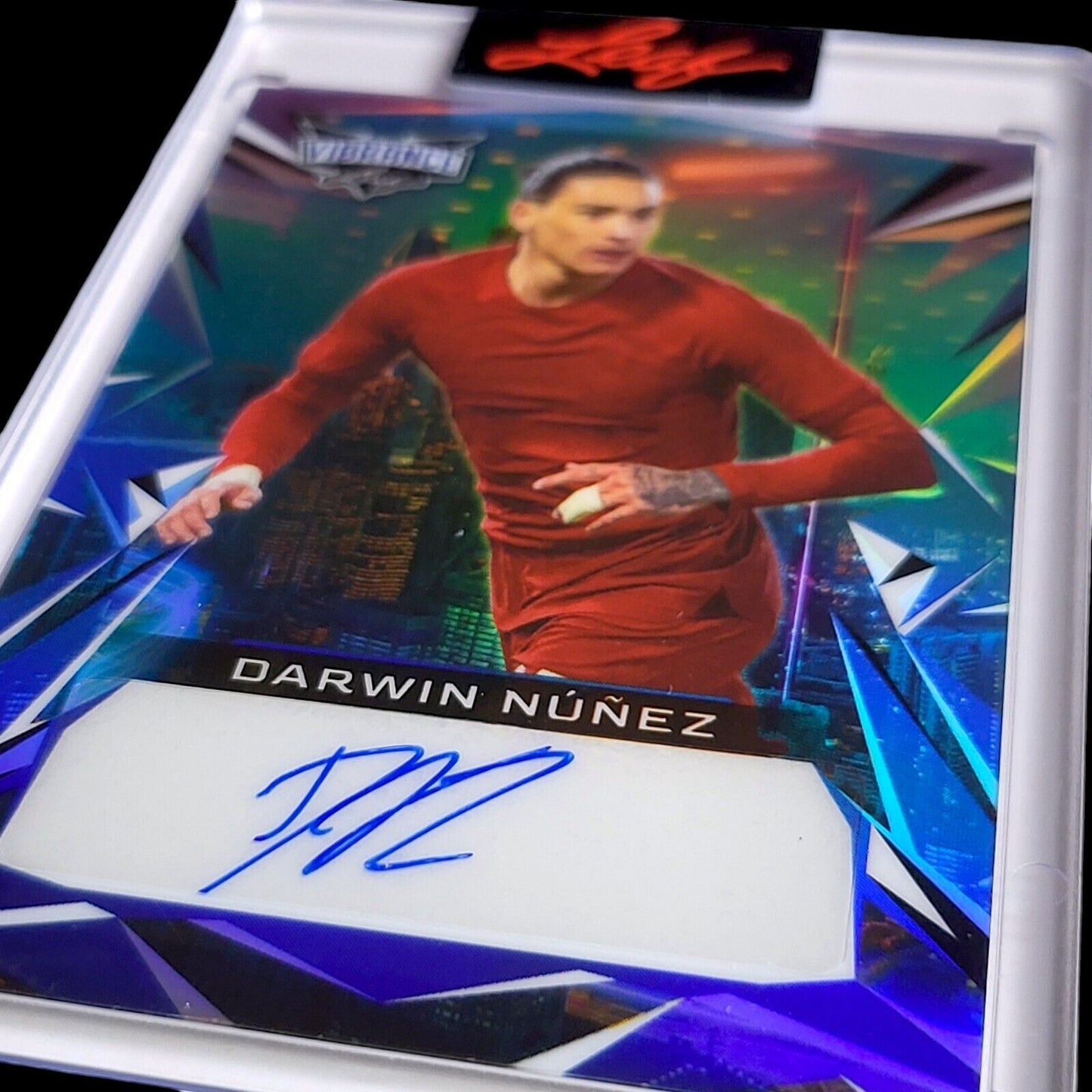 2023 Leaf Vibrance DARWIN NUNEZ Liverpool SP Encased Soccer Auto /25 #BADN1