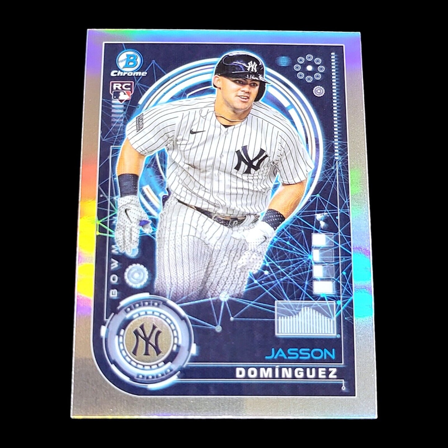 2024 Bowman Chrome JASSON DOMINGUEZ AI Silver Refractor Rookie Card RC #BAI-8