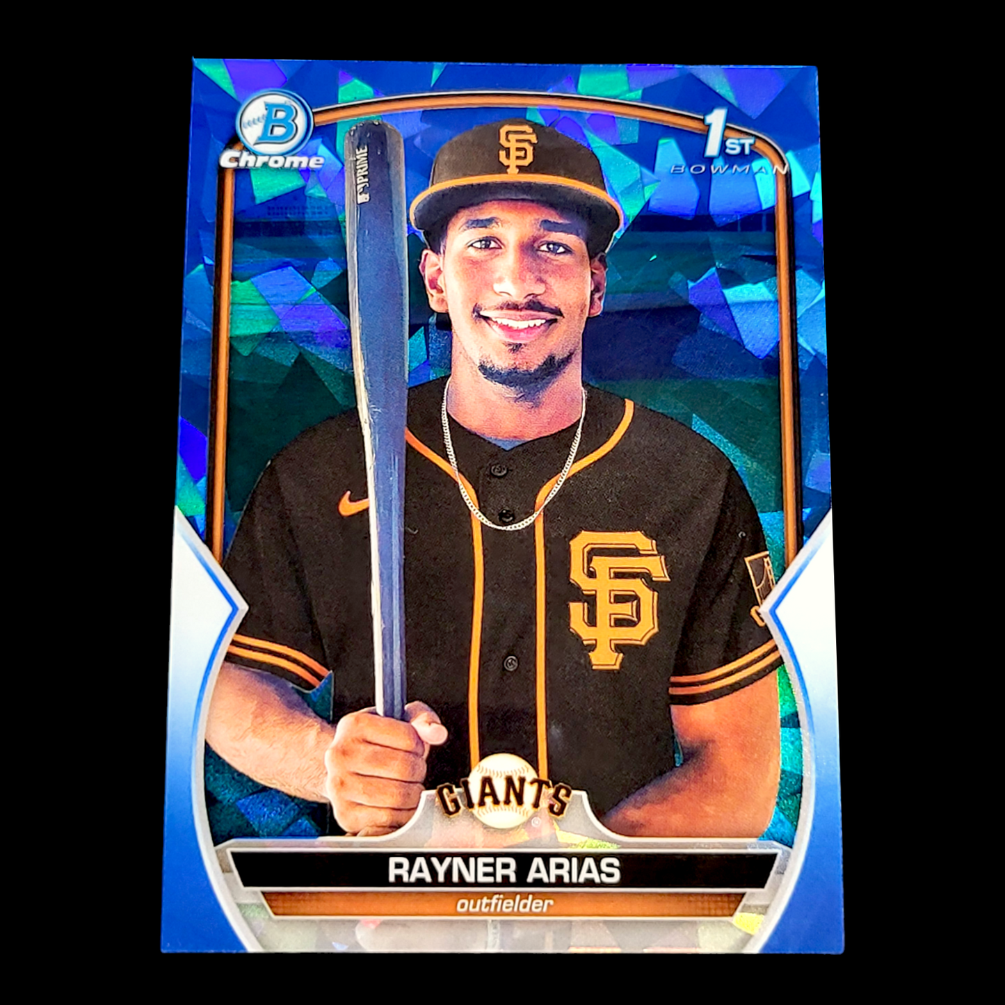 2023 RAYNER ARIAS 1st True Bowman Chrome Sapphire SF Giants Rookie Card #BCP-222