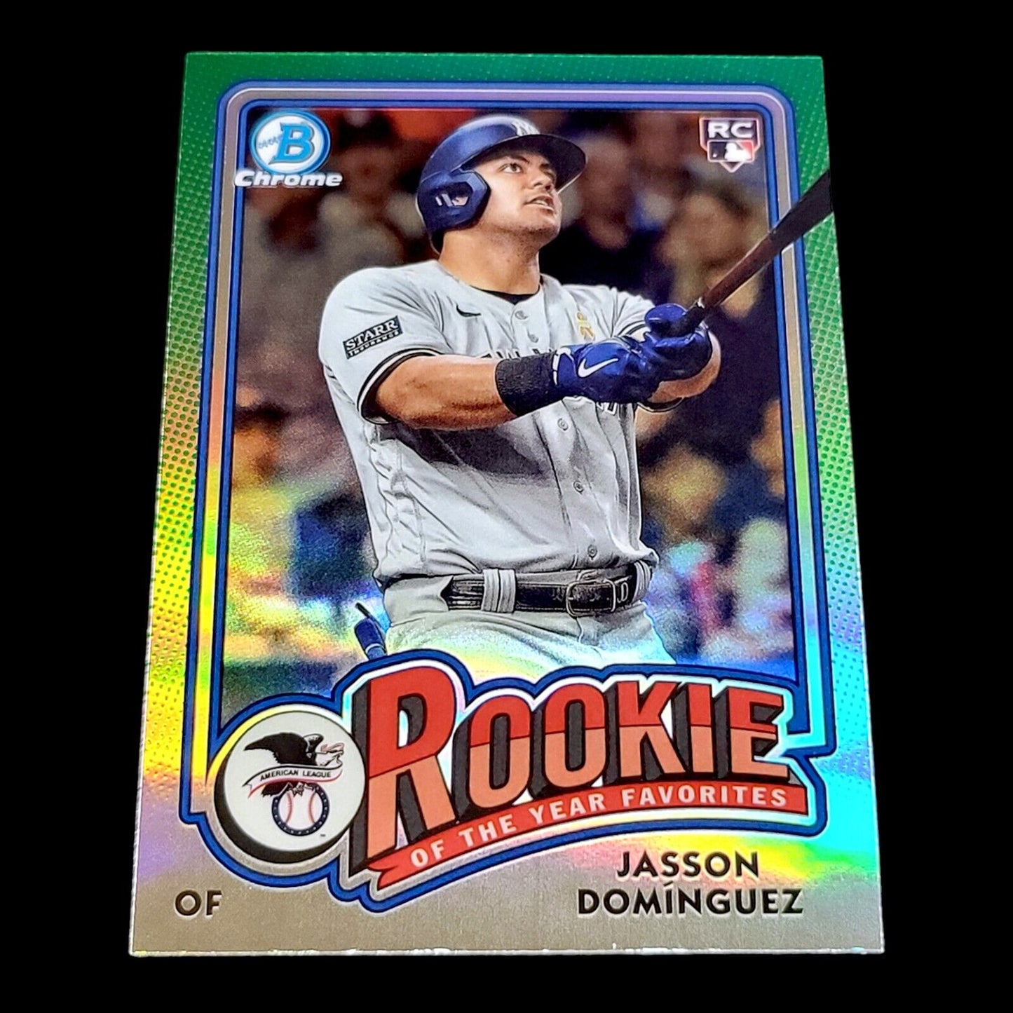 2024 Bowman Chrome JASSON DOMINGUEZ ROY Favorites Silver Refractor RC #ROY6