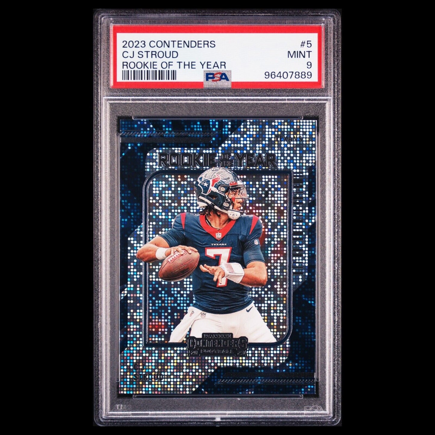 2023 Panini Contenders CJ STROUD Rookie of the Year Card PSA 9 MINT #5