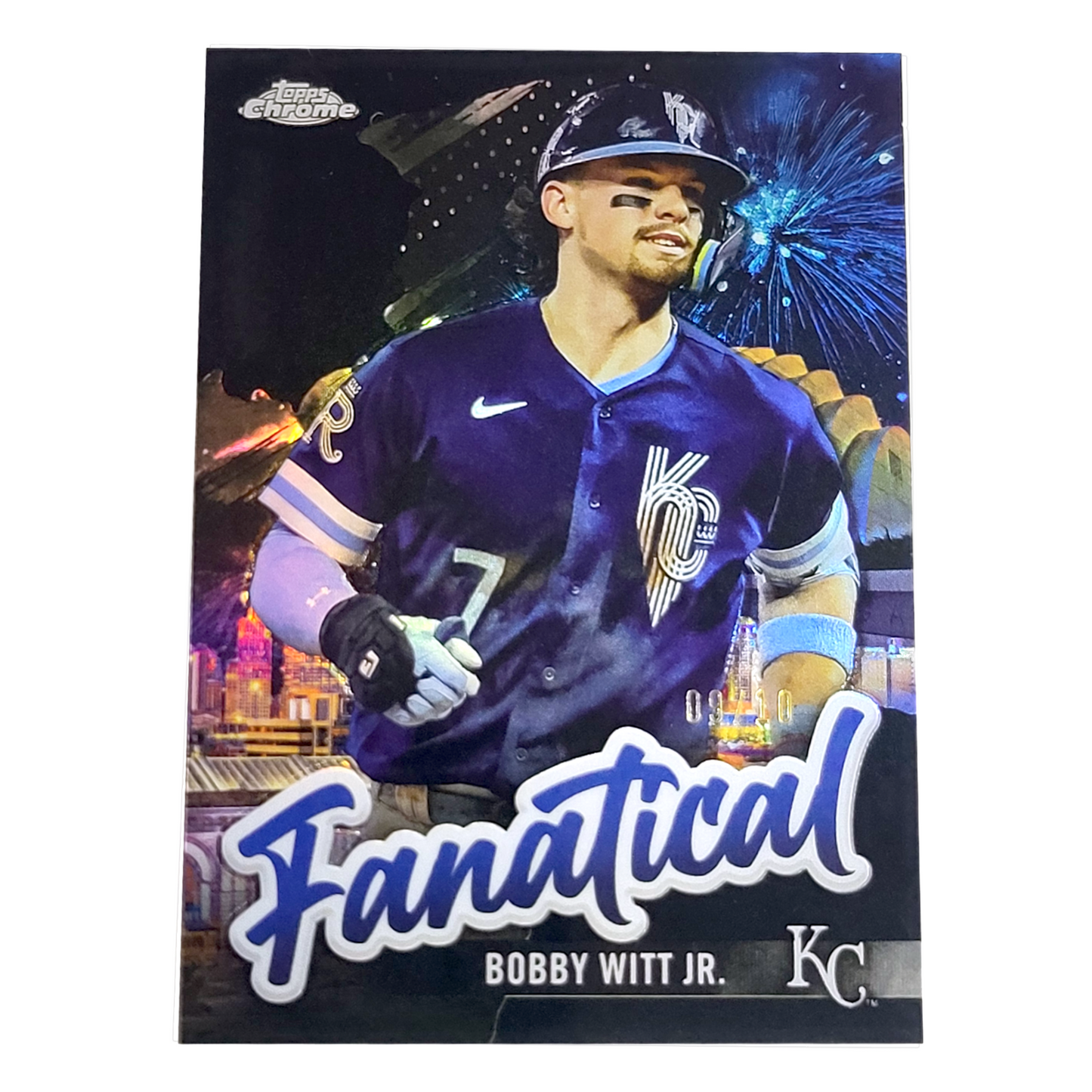 2024 Topps Chrome FANATICAL BOBBY WITT JR. SSP Ultra Rare Black Refractor /10