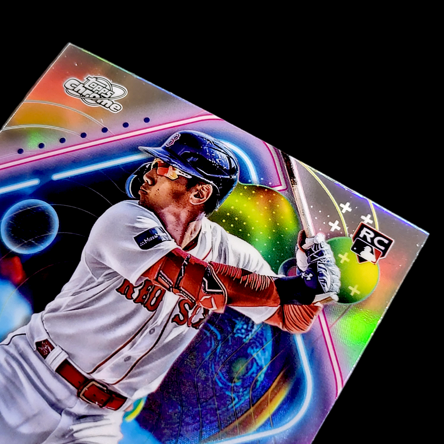2023 Topps Chrome Cosmic MASATAKA YOSHIDA Red Sox Silver REFRACTOR RC #185