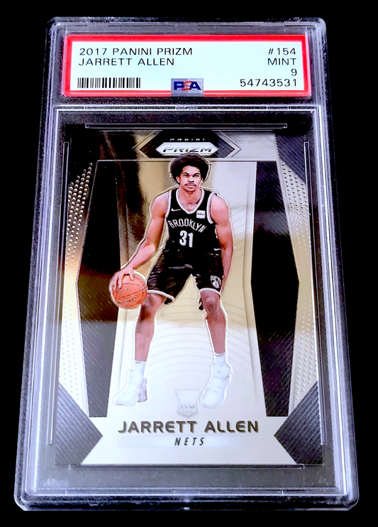 2017-18 Panini Prizm JARRETT ALLEN NBA Brooklyn Nets Rookie RC #154 PSA 9 MINT