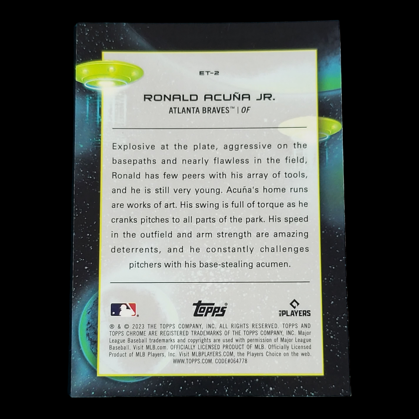 2023 Topps Chrome Cosmic EXTRATERRESTRIAL TALENT Refractors -You Pick -FREE SHIP