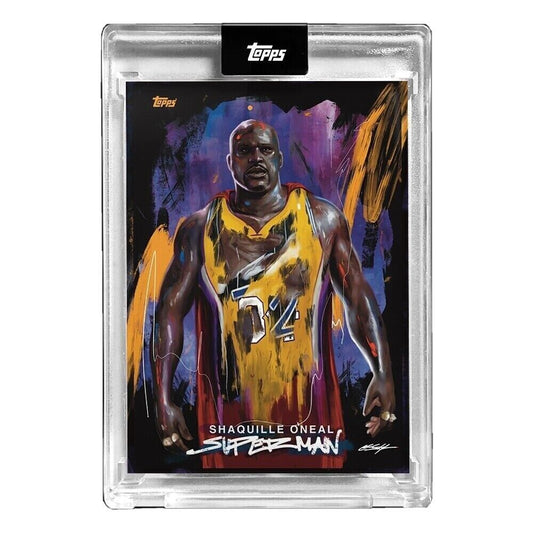 2022 Topps X Shaquille O'Neal by Chuck Styles NBA SSP SUPERMAN Card #3 PR: 284