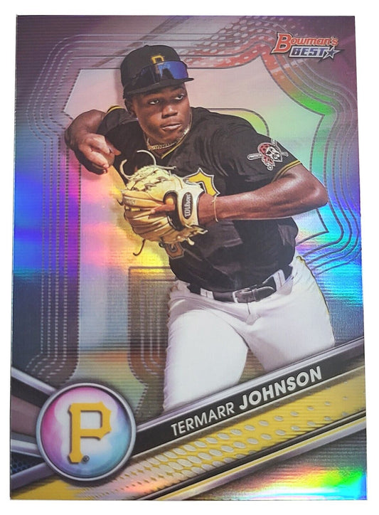 2022 Bowmans Best TERMARR JOHNSON MLB Pirates Silver Refractor Rookie RC TP-30