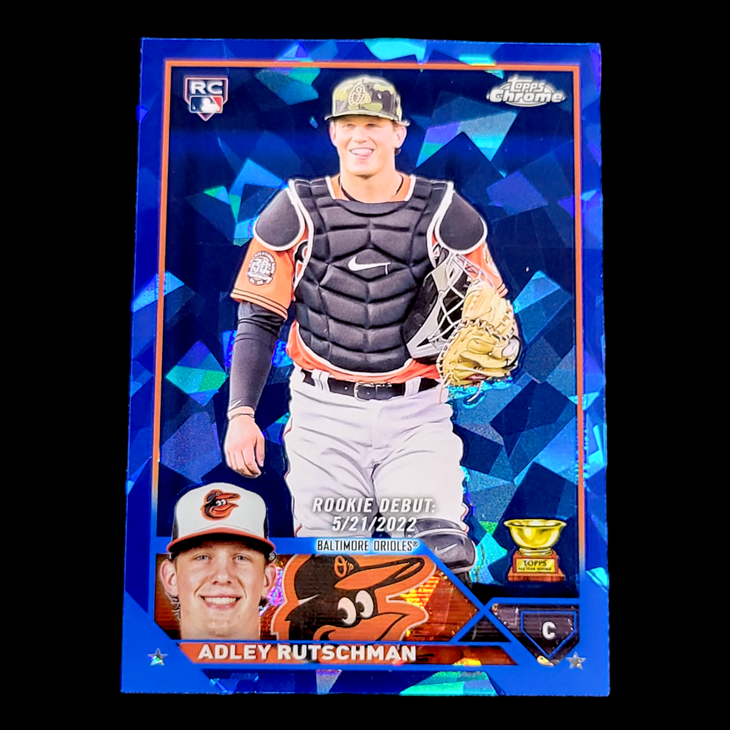 2023 Topps Chrome Update Sapphire ADLEY RUTSCHMAN Orioles Rookie Card RC USCS275