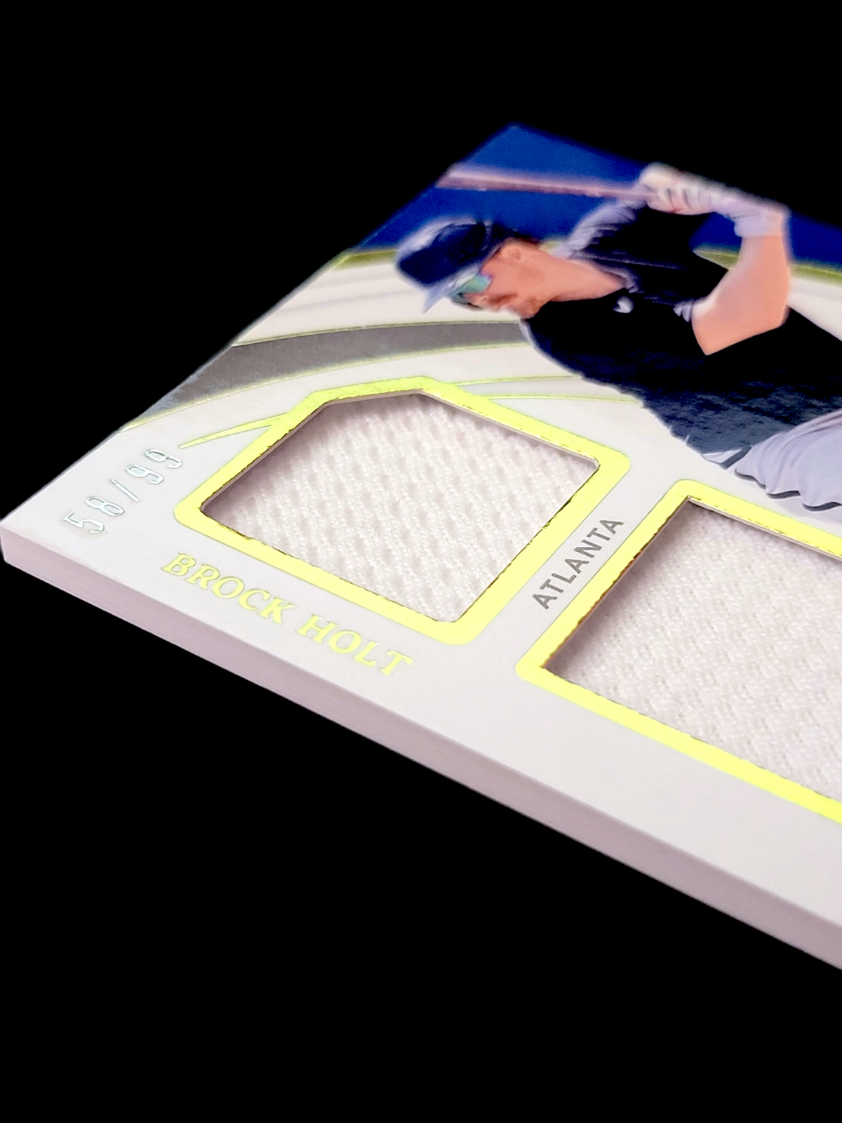 2022 Immaculate BROCK HOLT MLB Braves Jock Triple Patch Relic Card /99 IMT-BH