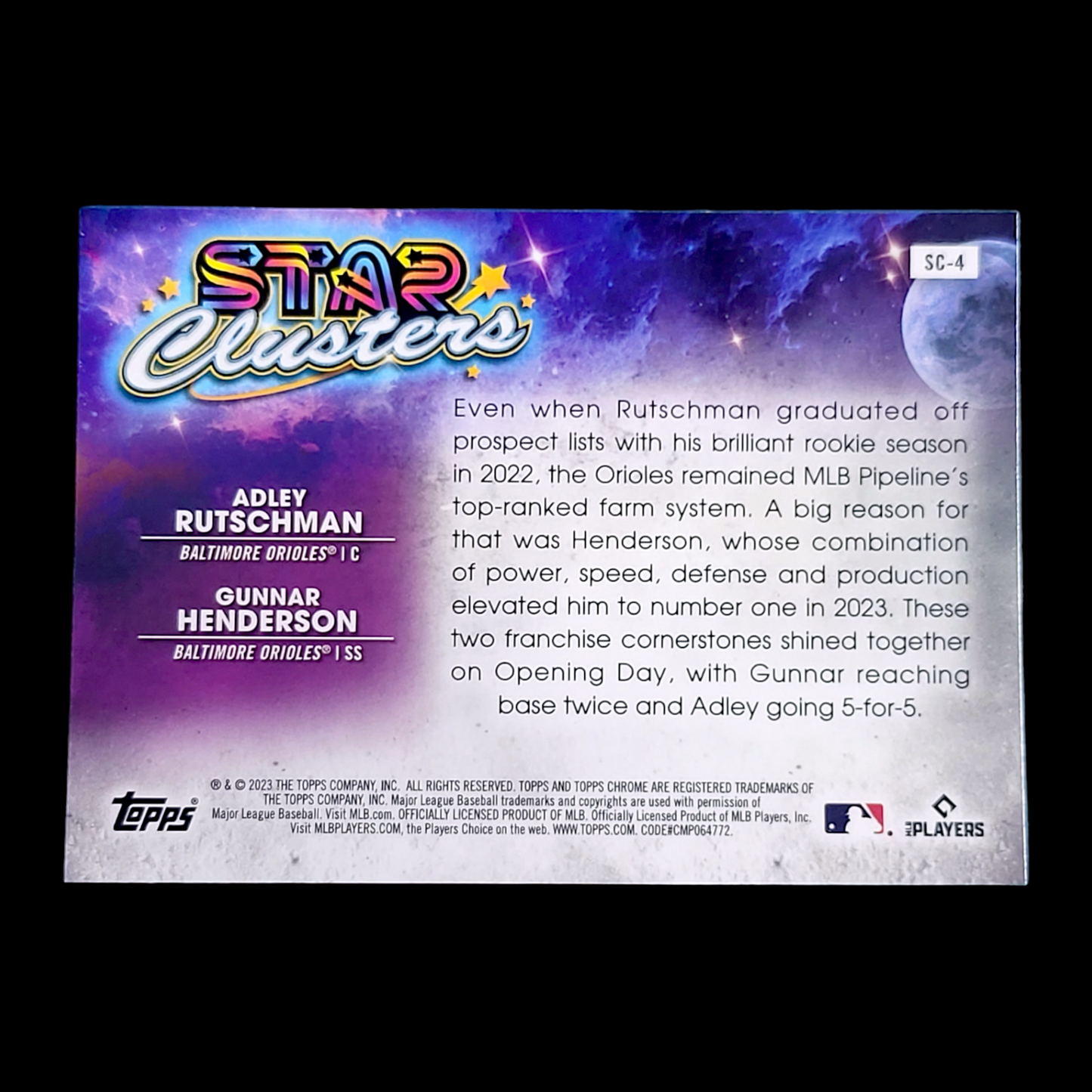 2023 Topps Chrome Cosmic - BALTIMORE ORIOLES - Pick a Player Card - FREE SHIP