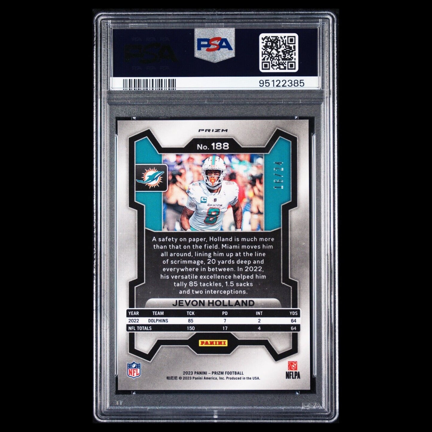 2023 Panini Prizm JEVON HOLLAND SSP Gold Sparkle Pack PRIZM RC /24 PSA 10 GEM