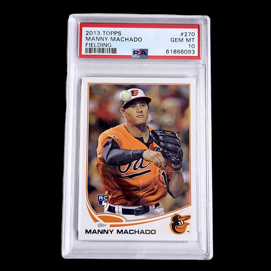 2013 Topps MANNY MACHADO Orioles Fielding Rookie Card RC PSA 10 GEM