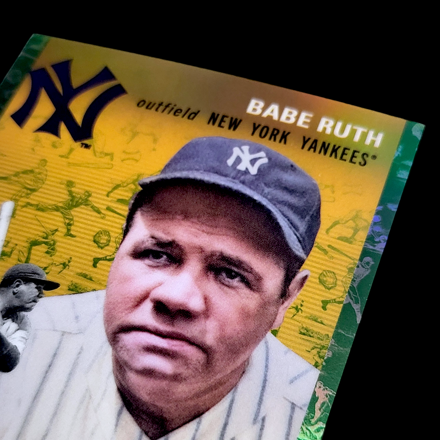 2023 Topps Chrome Platinum Anniversary BABE RUTH Yankees Green Toile Refractor /99