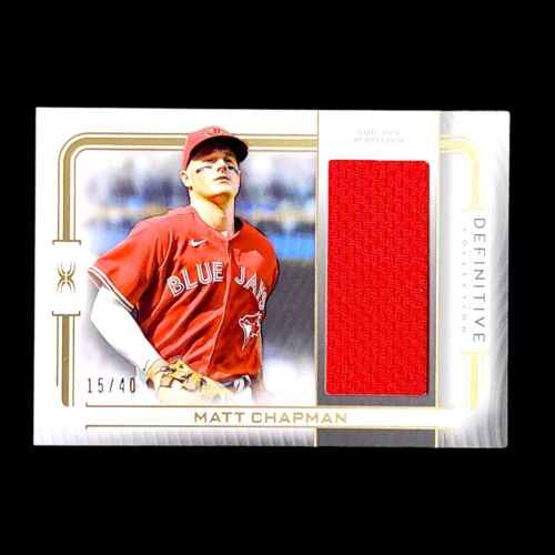 2023 Topps Definitive MATT CHAPMAN SP Jumbo Game Used Jersey Relic Patch /40