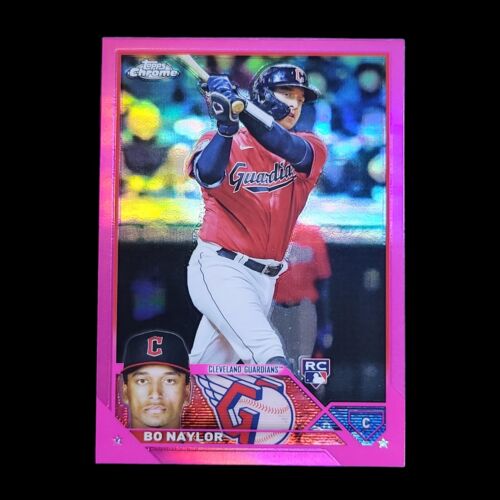2023 Topps Chrome BO NAYLOR MLB Cleveland Guardians Pink Rookie Refractor RC #54