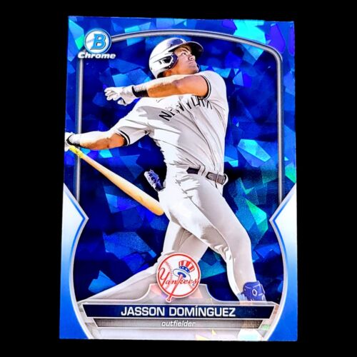 2023 Bowman Chrome Sapphire JASSON DOMINGUEZ Rookie Blue Refractor RC #BCP-225