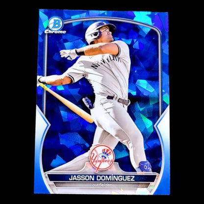 2023 Bowman Chrome Sapphire JASSON DOMINGUEZ Rookie Blue Refractor RC #BCP-225