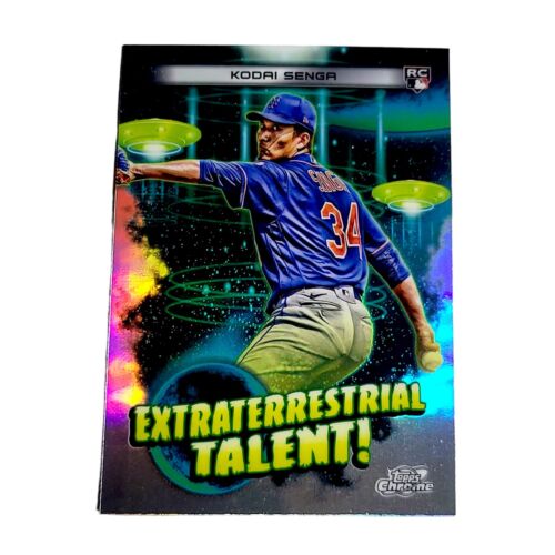 2023 Topps Chrome Cosmic KODAI SENGA Mets Extraterrestrial Talent! Refractor RC