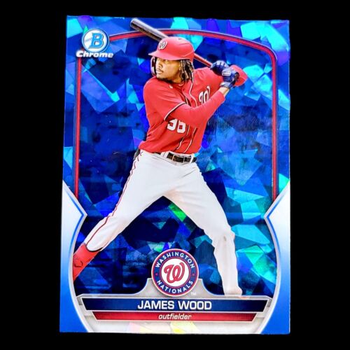 2023 Bowman Chrome Sapphire JAMES WOOD Nationals Rookie Prospect Blue #BCP-224