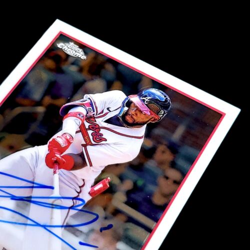 2023 Topps Chrome MICHAEL HARRIS II Blue Ink On-Card Auto Rookie RC #RA-MH