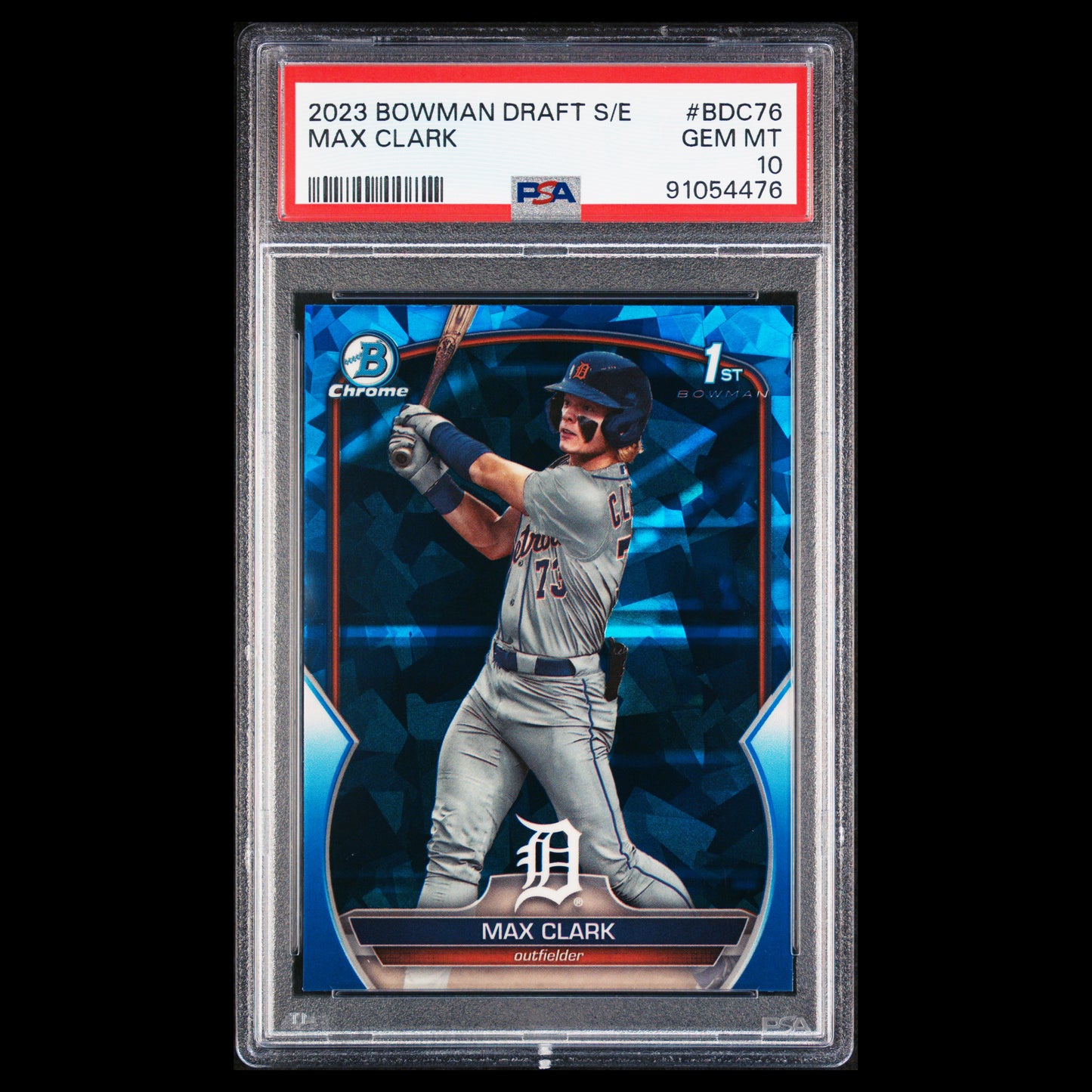 2023 Bowman Draft Sapphire MAX CLARK 1st True Refractor Rookie Card RC PSA 10