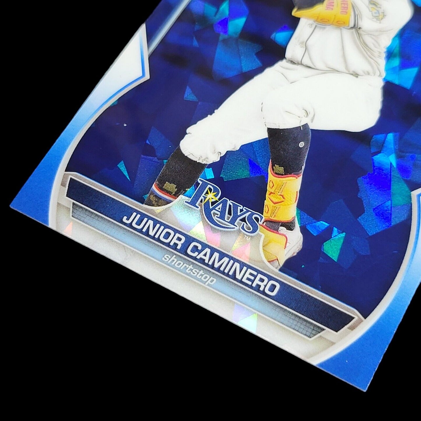 2023 Bowman Chrome Sapphire JUNIOR CAMINERO  TB Rays Rookie Prospect Card BCP162