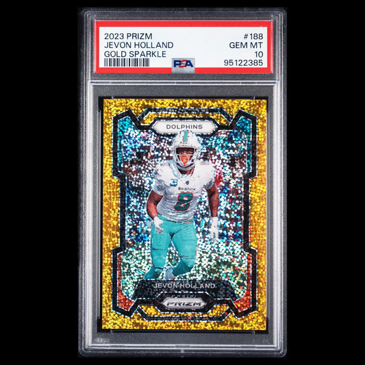 2023 Panini Prizm JEVON HOLLAND SSP Gold Sparkle Pack PRIZM RC /24 PSA 10 GEM