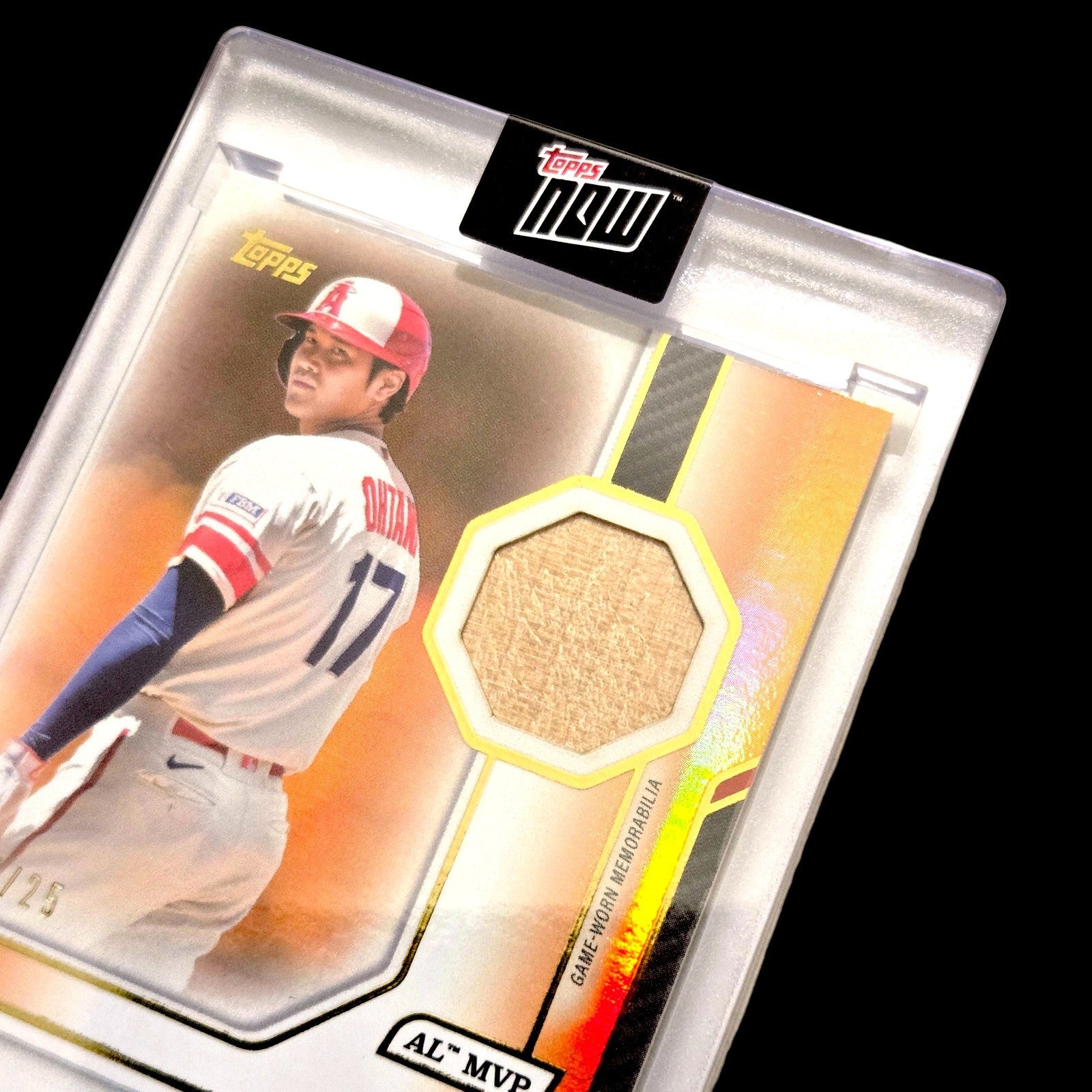 2025 Topps MVP Collection SHOHEI OHTANI Orange Foil Bat Relic SSP 2023 07/25 #9R