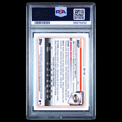 2020 Bowman Draft Chrome Sapphire PATRICK BAILEY Red 1st SSP /5 PSA 10 - POP 1