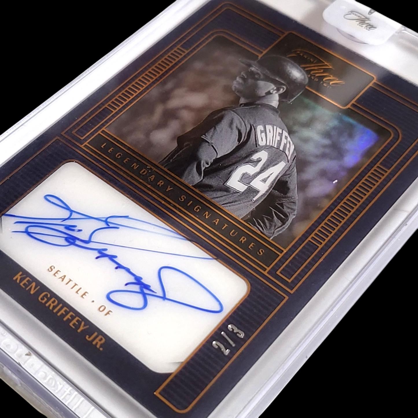 2023 Panini Three & Two KEN GRIFFEY JR. Encased Legendary Signatures SSP Auto /3