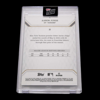 2025 Topps MVP Collection AARON JUDGE Yankees SP Gold Foil Encased 46/50 #38
