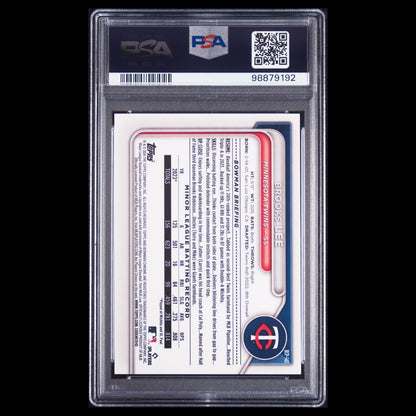 2024 Bowman Chrome Sapphire BROOKS LEE SSP Black Refractor Rookie /10 PSA 10 GEM