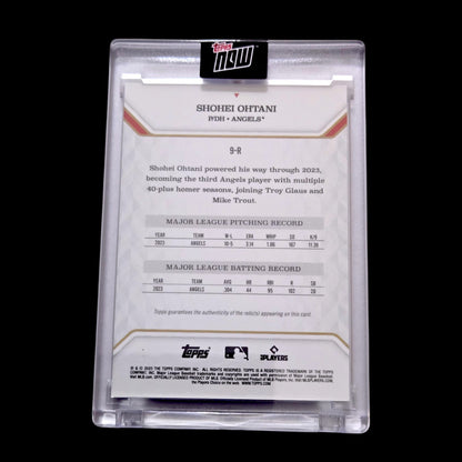 2025 Topps MVP Collection SHOHEI OHTANI Orange Foil Bat Relic SSP 2023 07/25 #9R