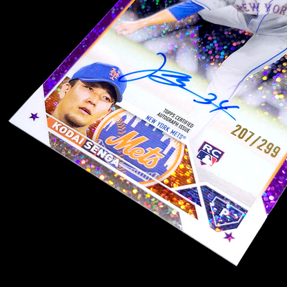 2023 Topps Chrome KODAI SENGA Purple Speckle Refractor On Card Rookie Auto /299