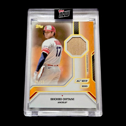 2025 Topps MVP Collection SHOHEI OHTANI Orange Foil Bat Relic SSP 2023 07/25 #9R