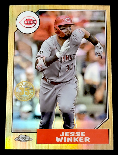 2022 Topps Chrome MLB 35th Anniversary - 1987 Topps Design - YOU PICK