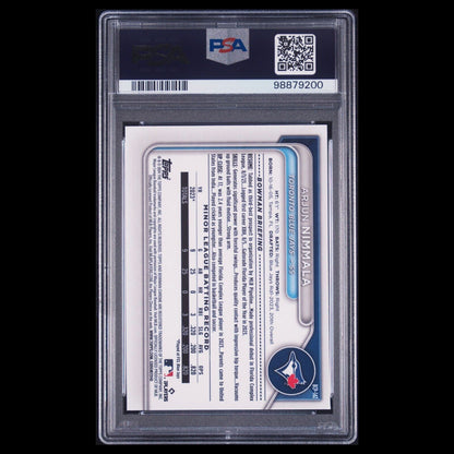 2024 Bowman Chrome Sapphire ARJUN NIMMALA 1st Bowman Refractor Rookie RC PSA 10