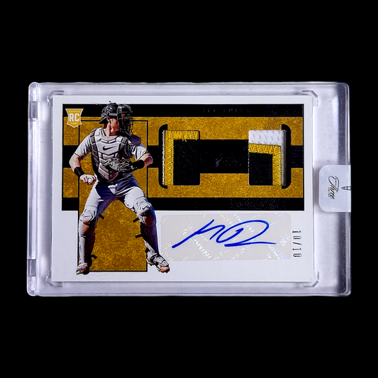 2023 Panini Three & Two HENRY DAVIS MLB Pirates SSP Rookie Dual Patch Auto /10