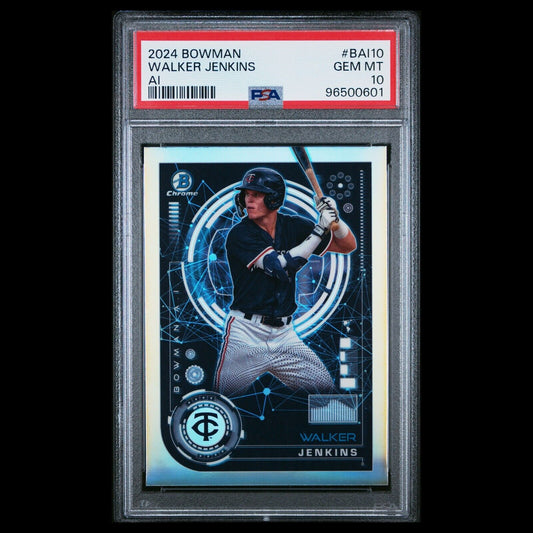 2024 Bowman Chrome WALKER JENKINS Artificial Intelligence AI Refractor RC PSA 10