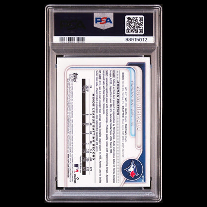 2024 Bowman Chrome ARJUN NIMMALA 1st True Bowman Mojo Refractor Rookie RC PSA 10