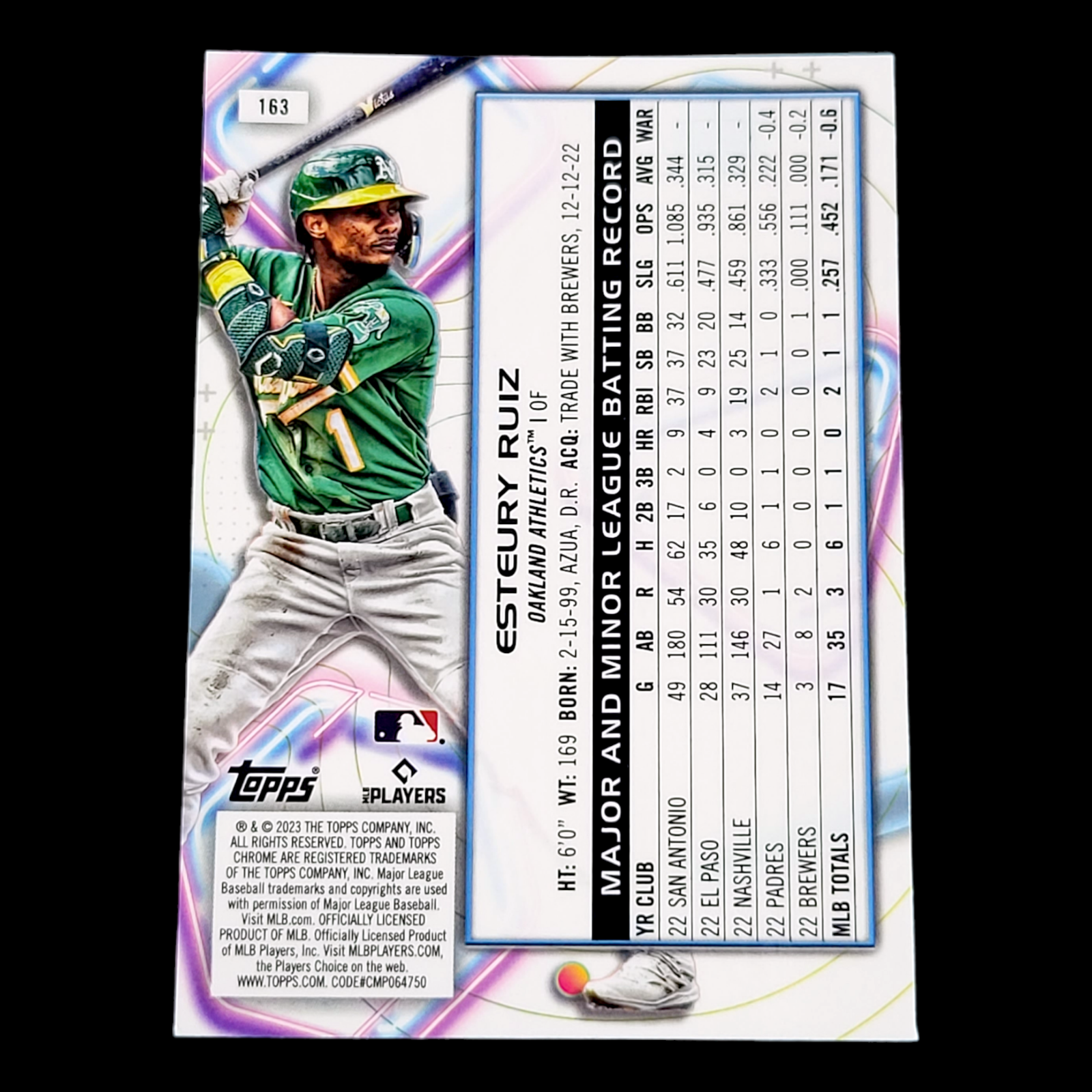 2023 Topps Chrome Cosmic - OAKLAND ATHLETICS - Pick a Player Card - FREE SHIP