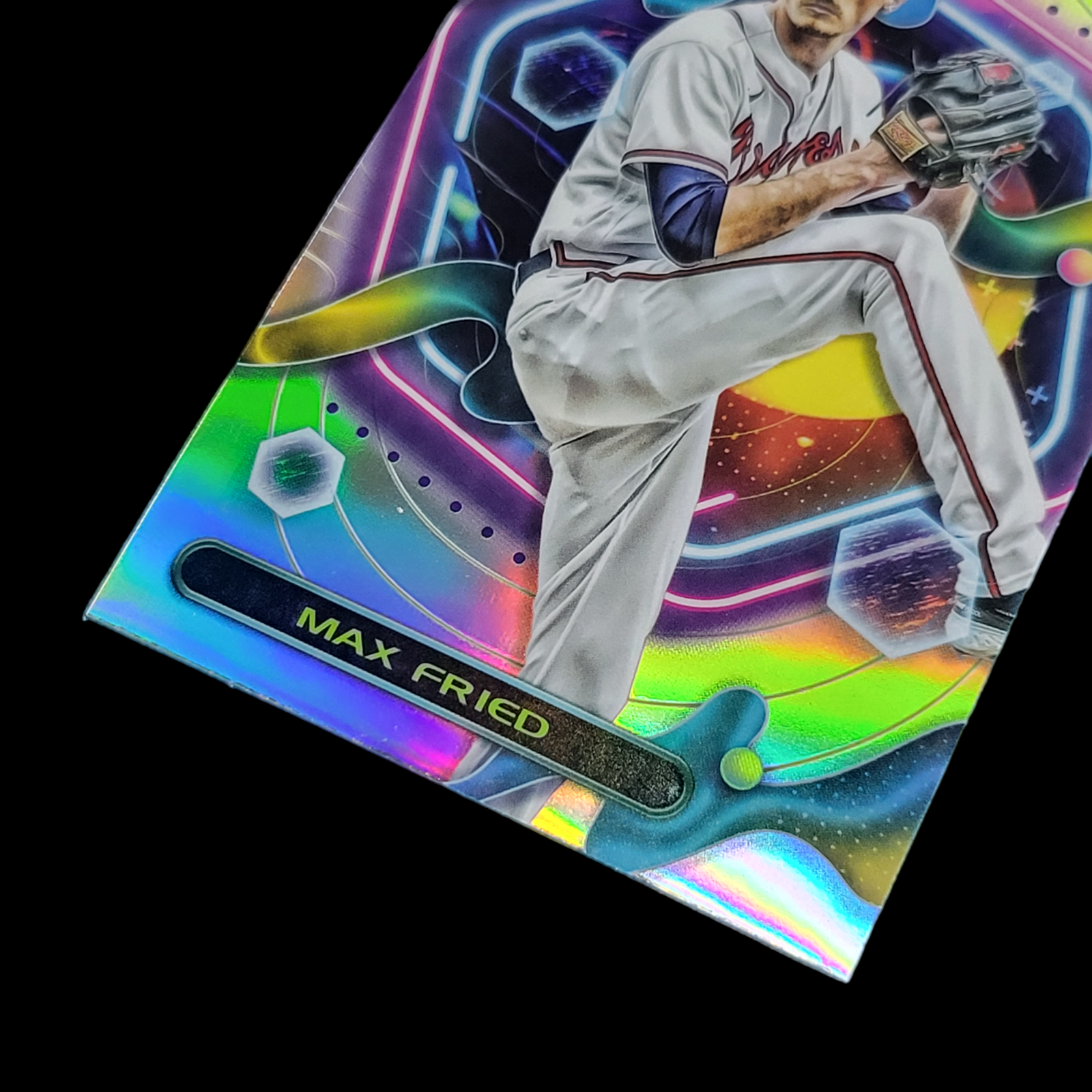 2023 Topps Chrome Cosmic MAX FRIED Atlanta Braves Silver REFRACTOR #46