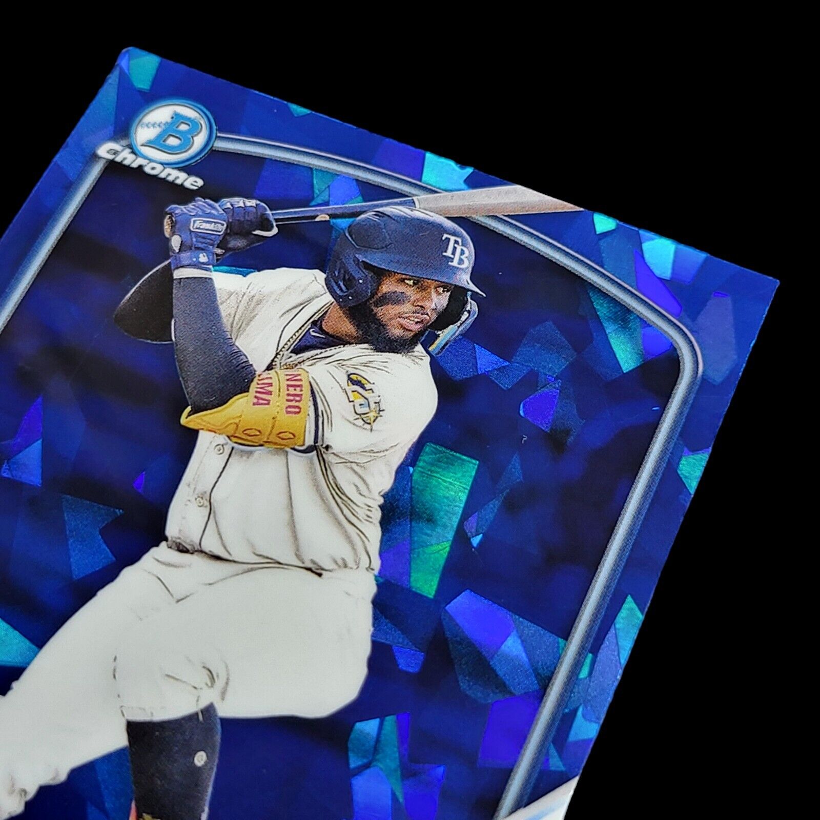 2023 Bowman Chrome Sapphire JUNIOR CAMINERO  TB Rays Rookie Prospect Card BCP162