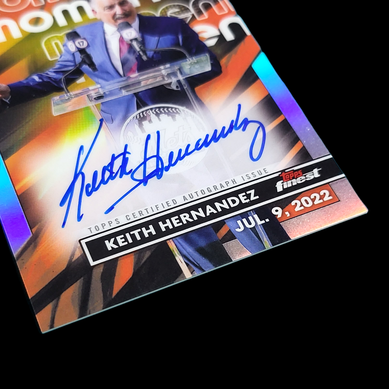 💥 2023 Topps Finest Moments KEITH HERNANDEZ Silver Refractor On Card Auto FMAKH