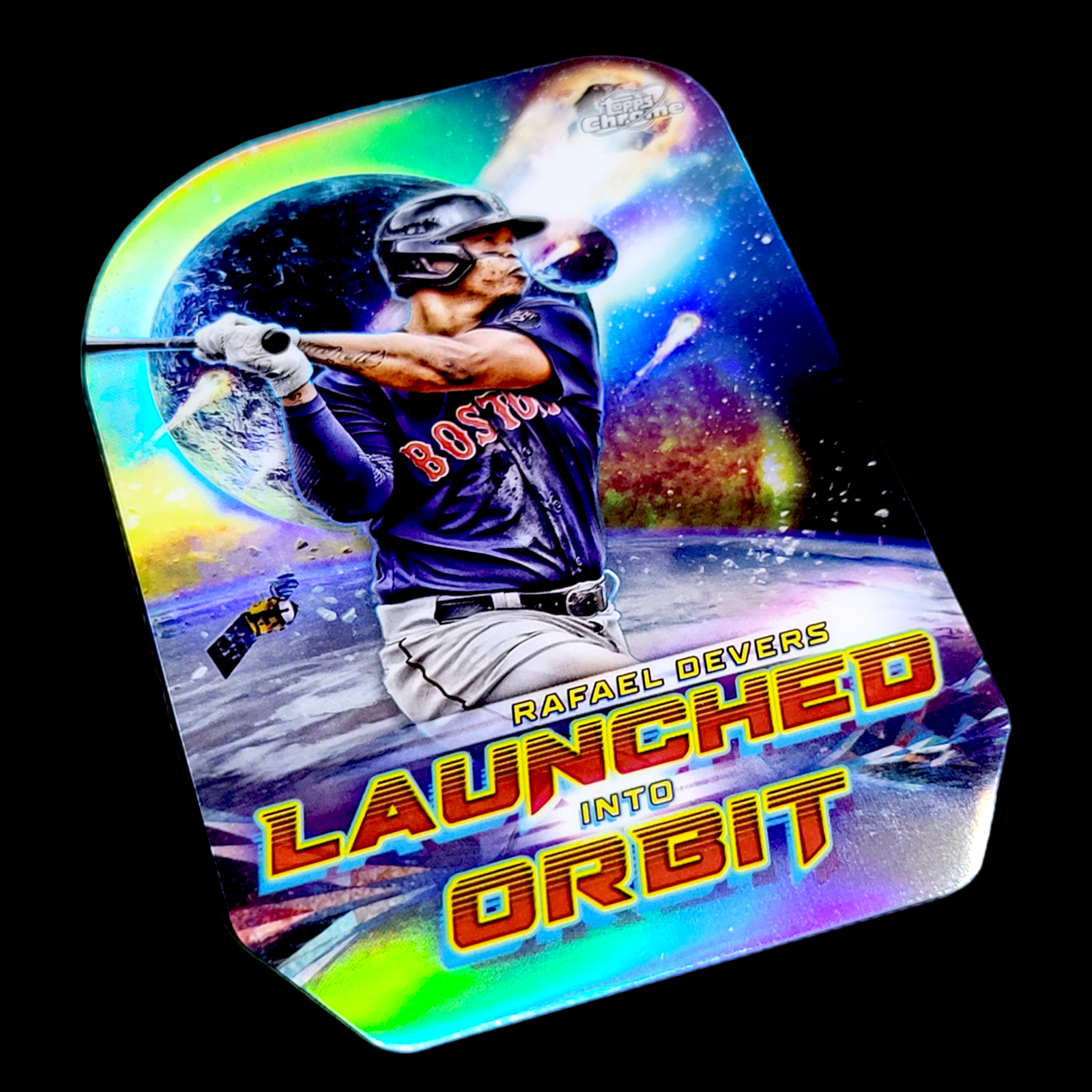 2023 Topps Chrome Cosmic RAFAEL DEVERS Red Sox Launched Into Orbit Refractor