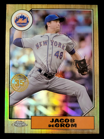 2022 Topps Chrome MLB 35th Anniversary - 1987 Topps Design - YOU PICK
