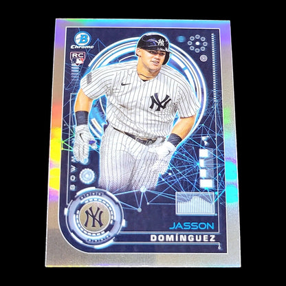 2024 Bowman Chrome JASSON DOMINGUEZ AI Silver Refractor Rookie Card RC #BAI-8